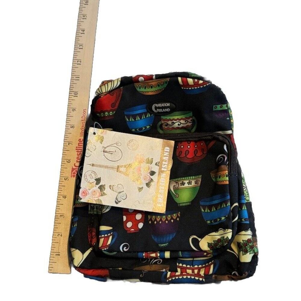 Creation Island Day Pack Mini Backpack Tea Coffee NWT Travel Vacation Essential - Picture 8 of 8